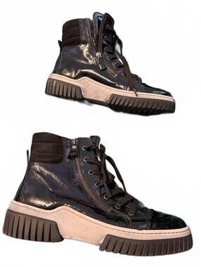 Gabor Patent Leather High-Top Sneakers (7.5 US / 38 EU)